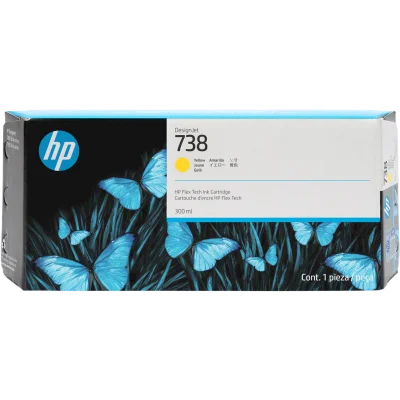 HP 676M8A (738) 300 ML YELLOW DESIGNJET INK CARTRIDGE